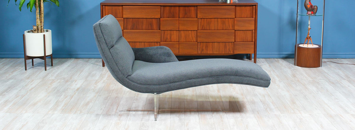 Vladimir Kagan "Erica" Chaise Lounge for Weiman Preview Furniture