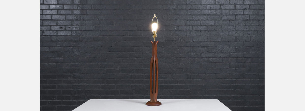 Mid-Century California Modern Sculpted Table Lamp by Modeline