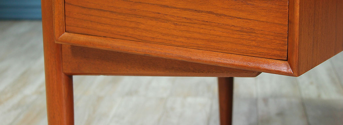 Danish Modern Teak Executive Desk by H.P. Hansen