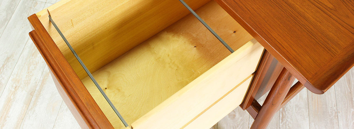Danish Modern Teak Executive Desk by H.P. Hansen