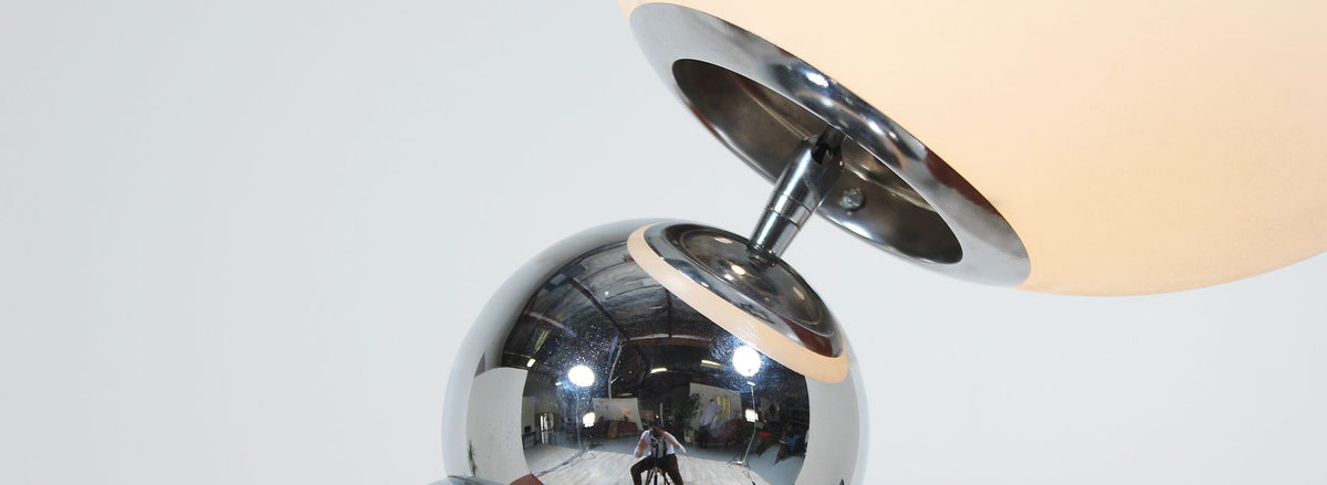 George Kovacs Chrome Caterpillar Table Lamp