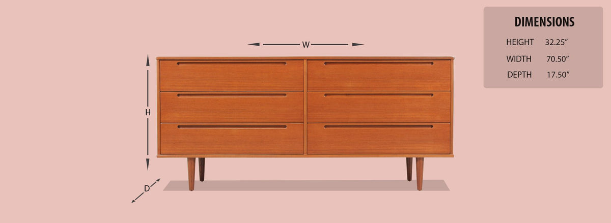 Nils Jönsson Teak Dresser for HJN Møbler