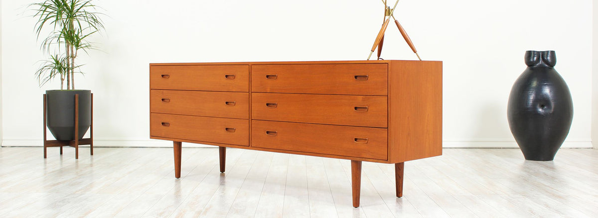 Arne Wahl Iversen Teak Dresser for Vinde Møbelfabrik