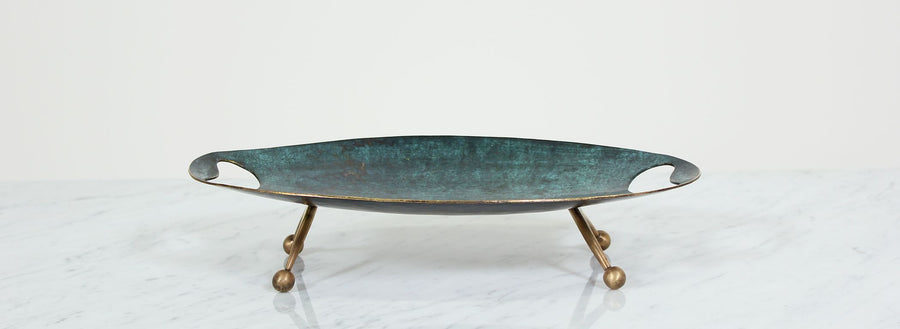 Maurice Ascalon Verdigris Bronze Tray for Pal-Bell Co.