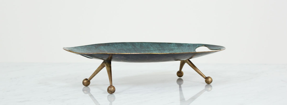 Maurice Ascalon Verdigris Bronze Tray for Pal-Bell Co.
