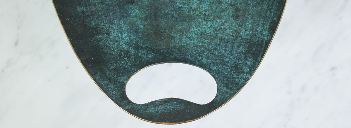 Maurice Ascalon Verdigris Bronze Tray for Pal-Bell Co.