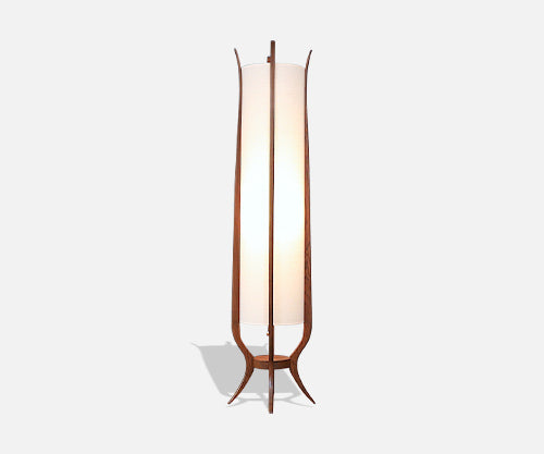 Sculptural Mid-Century Modern Floor Lamp by Roller Lamp Co.