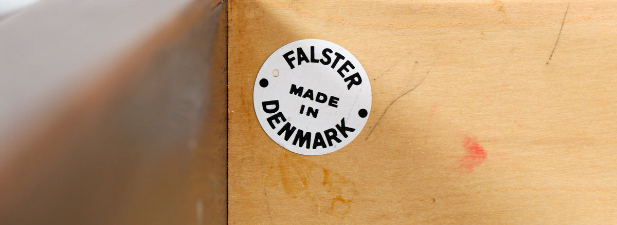 Svend A. Larsen Tambour-Door Rosewood Dresser for Falster Møbelfabrik