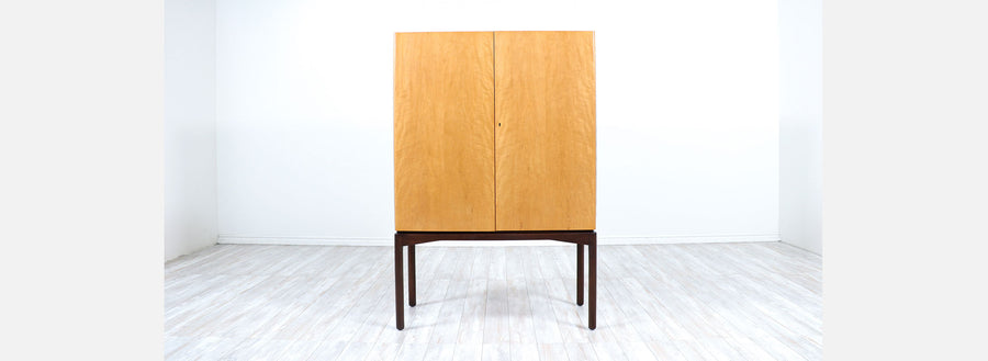 Mid-Century Modern Swedish Two-Tone Cabinet by Ferd Lundquist