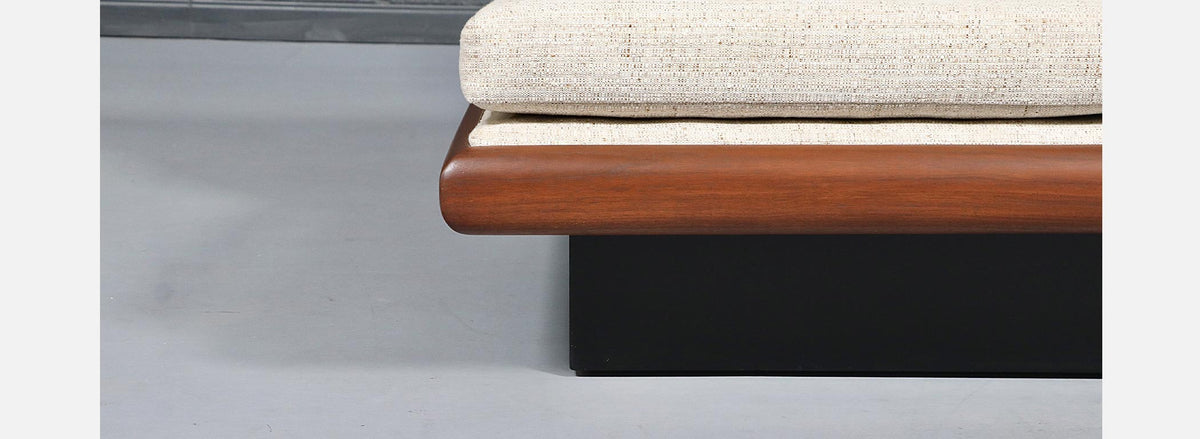 Adrian Pearsall Platform Sofa w/ Slate Stone Side Table for Craft Associates
