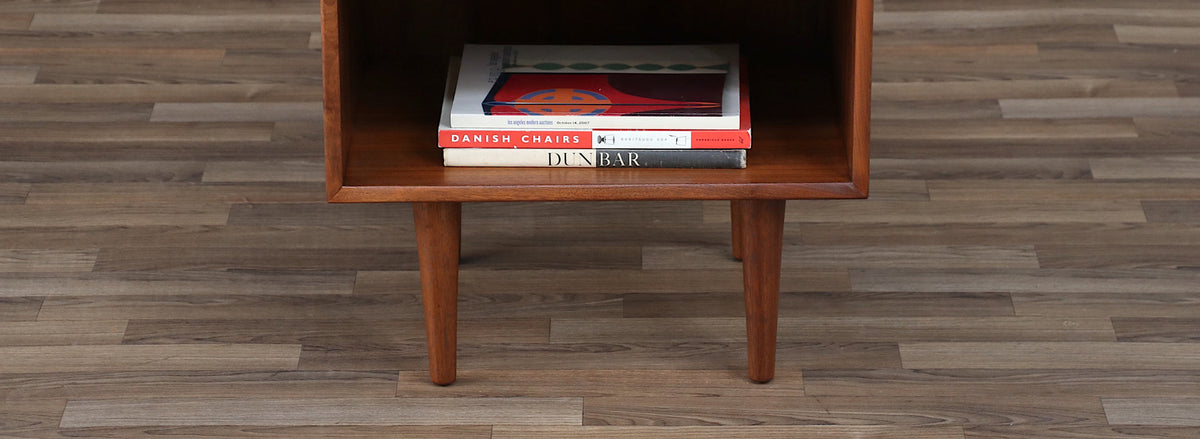 Mid-century Single Walnut Night Stand by Westnofa