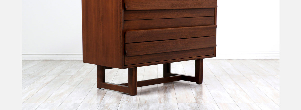 Paul Laszlo Sculpted Highboy for Brown Saltman