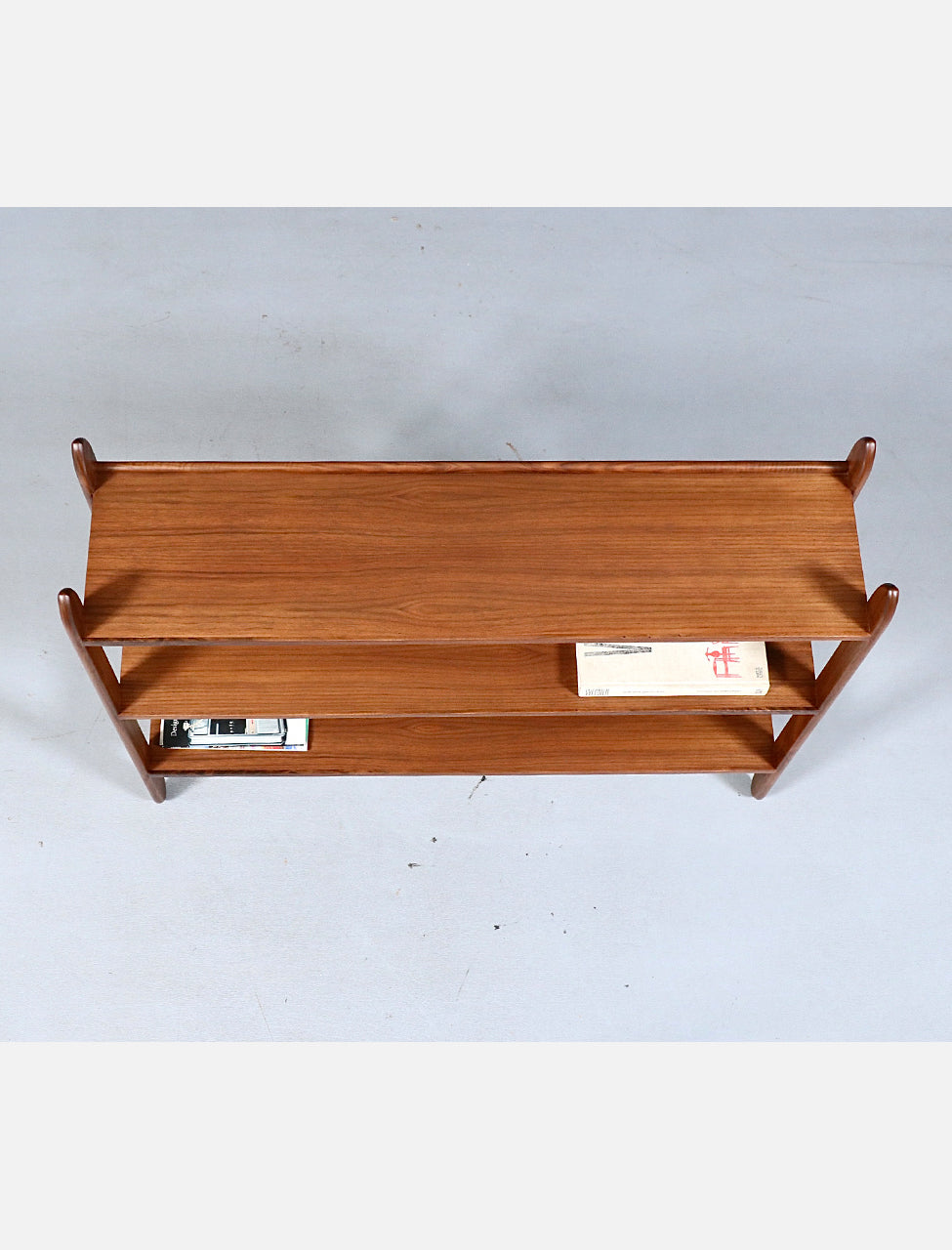 Custom Made Floating Walnut Bookshelf by Danish Modern LA