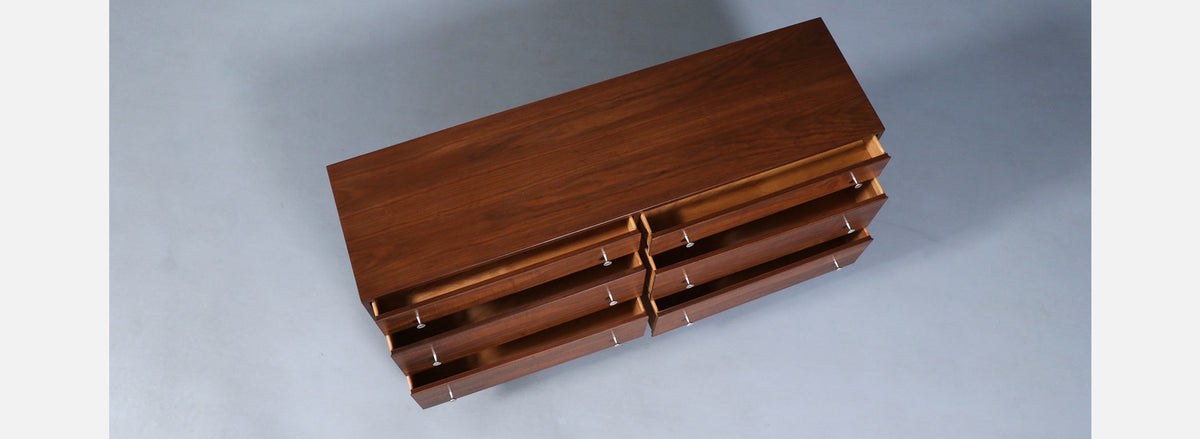 Californian Modernist Walnut Dresser by Milo Baughman