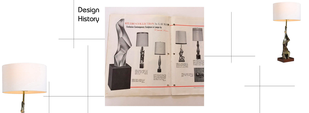 Richard Barr Brutalist Table Lamp for Laurel Lamp Co.