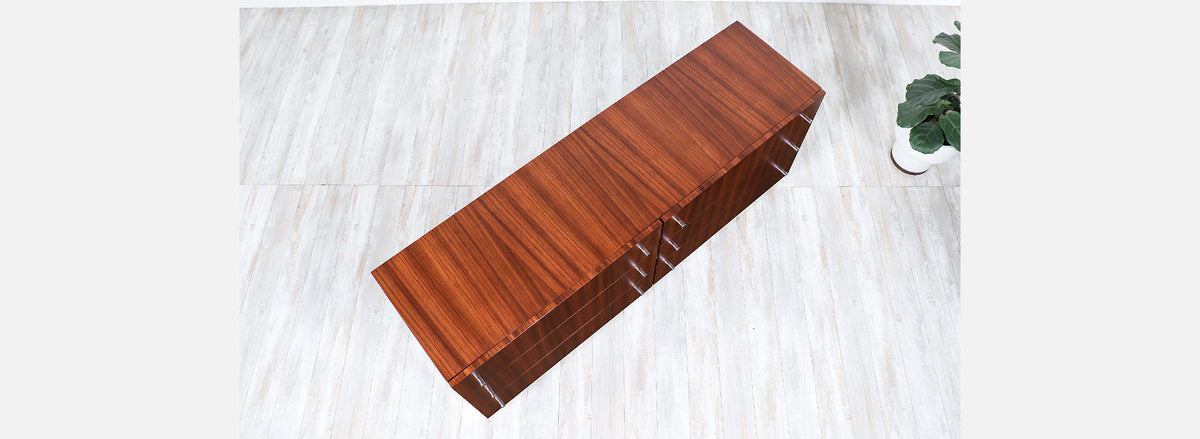 Milo Baughman Rosewood & Chrome Dresser for Thayer Coggin