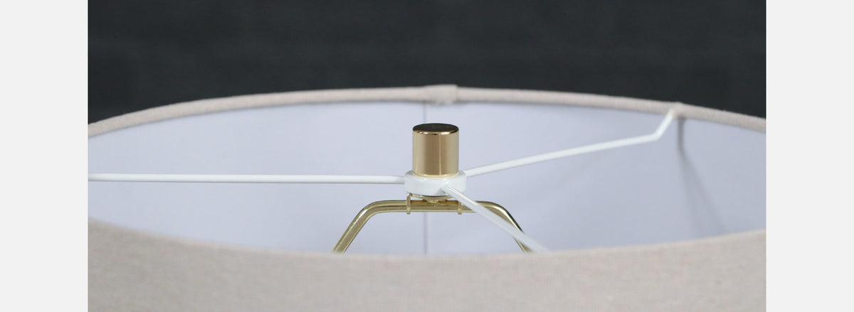 Danish Modern Tripod Sculpted Teak Table Lamp