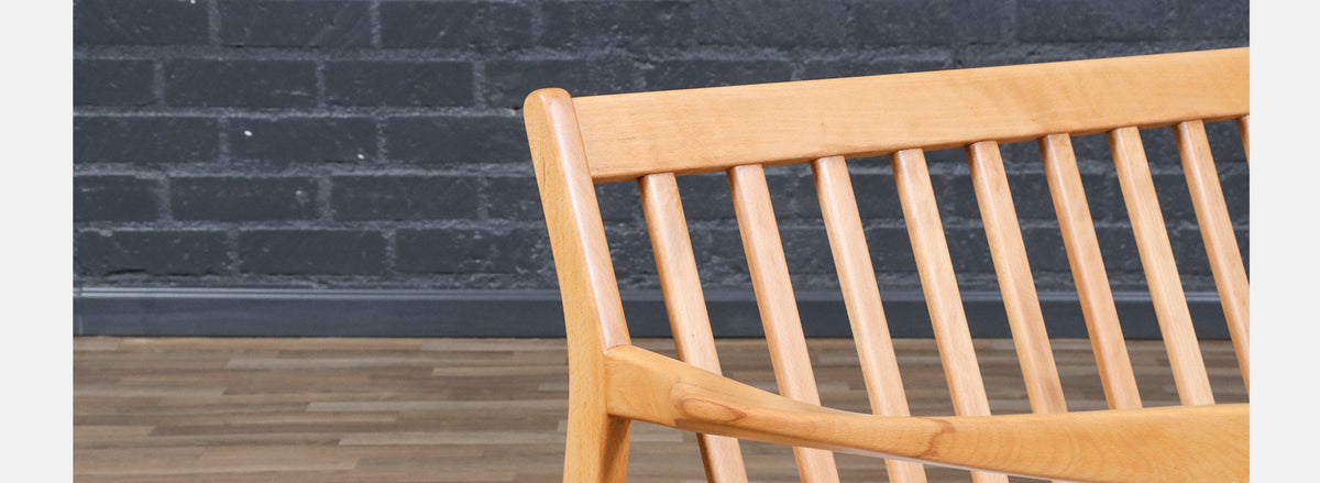 Folke Ohlsson Model “Tema 1” Beechwood Sofa for Dux