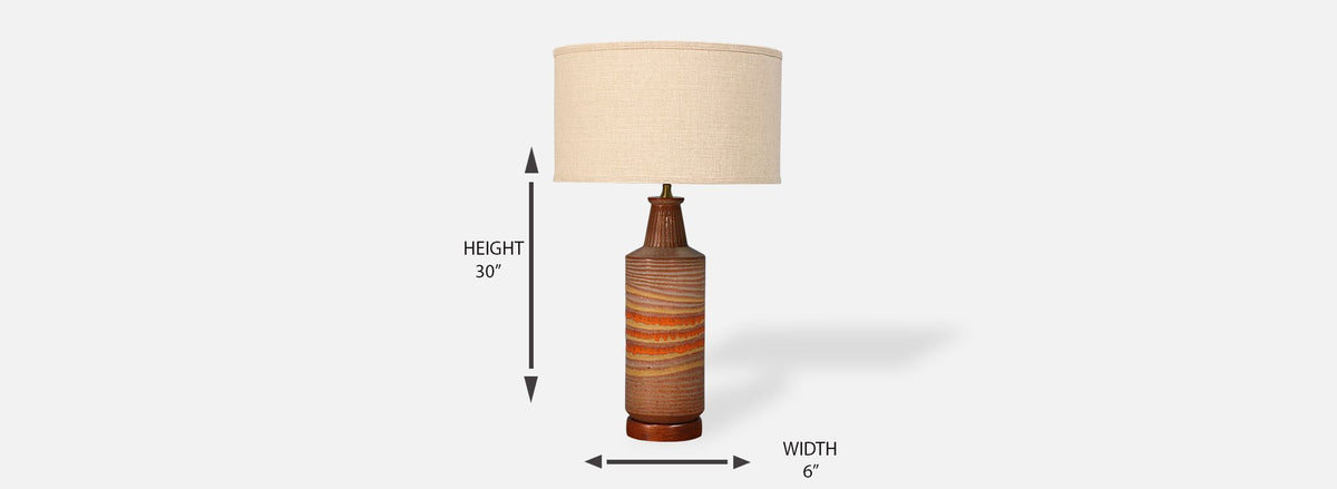 Aldo Londi Ceramic Table Lamp for Bitossi