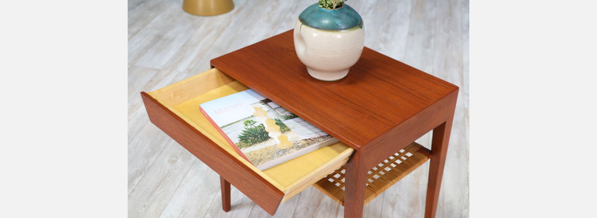 Severin Hansen Teak Night Stands for Haslev Møbelsnedkeri