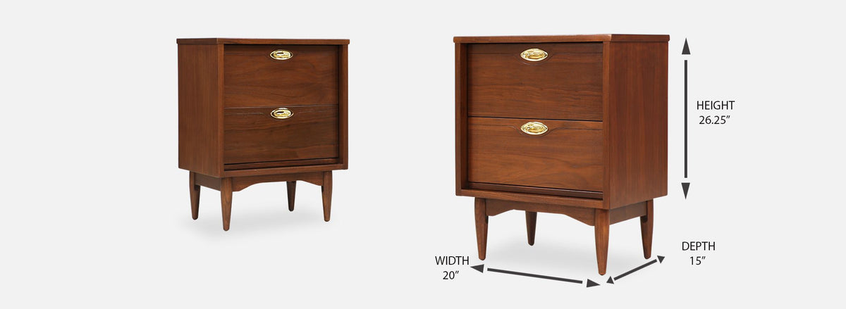Mid Century “Mainline” Nights Stands by Hooker
