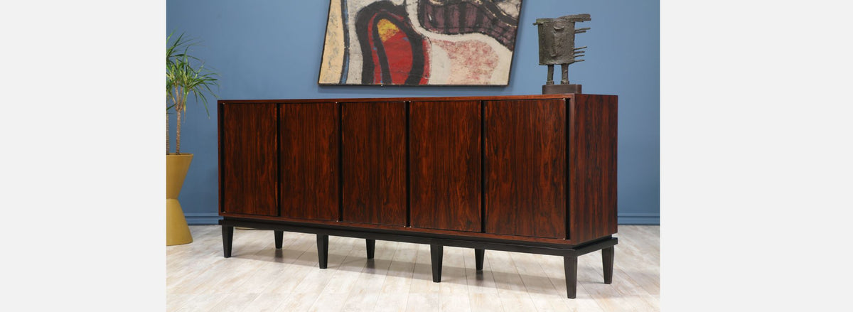 Mid Century Modern Brazilian Rosewood Credenza