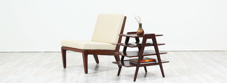 Mid-Century Tier Side Table