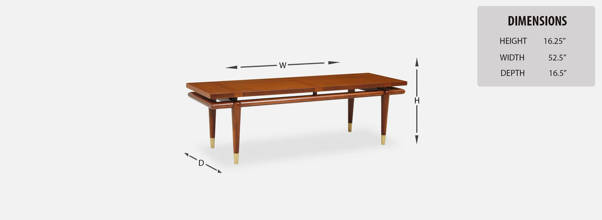 John Widdicomb Floating Top Coffee Table