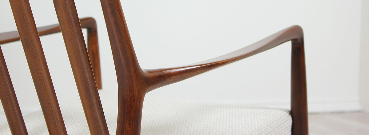 Folke Ohlsson Walnut Lounge Chair for Dux