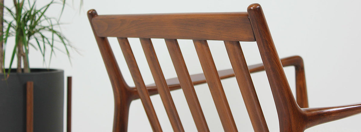 Folke Ohlsson Walnut Lounge Chair for Dux