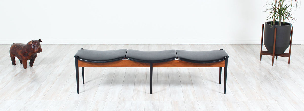 Danish Modern 3-Seater Bench