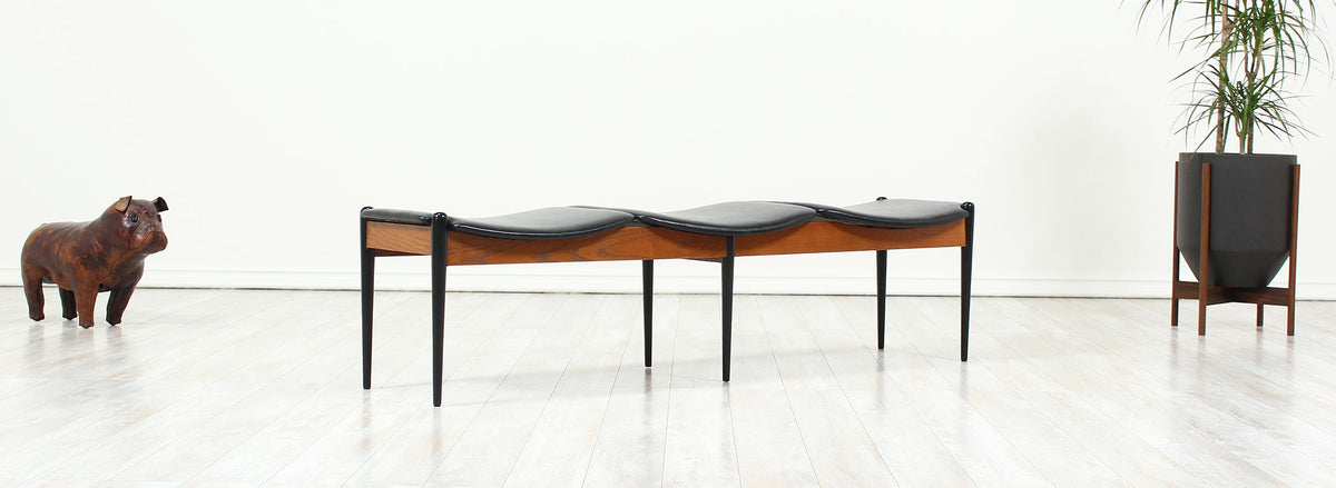 Danish Modern 3-Seater Bench