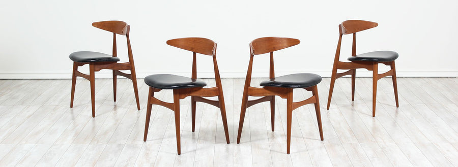 Hans J. Wegner CH-33 Dining Chairs for Carl Hansen & Søn 