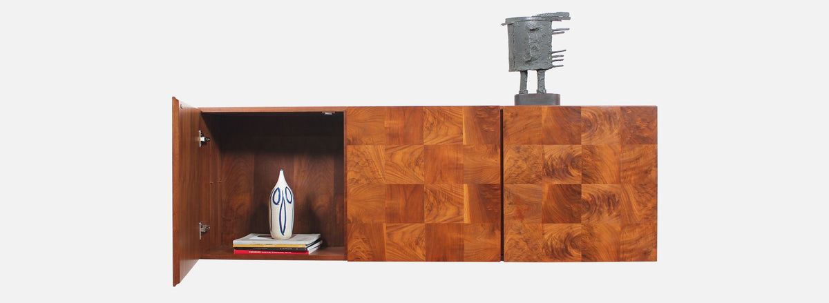 Milo Baughman Wall Mount Credenza for Thayer Coggin