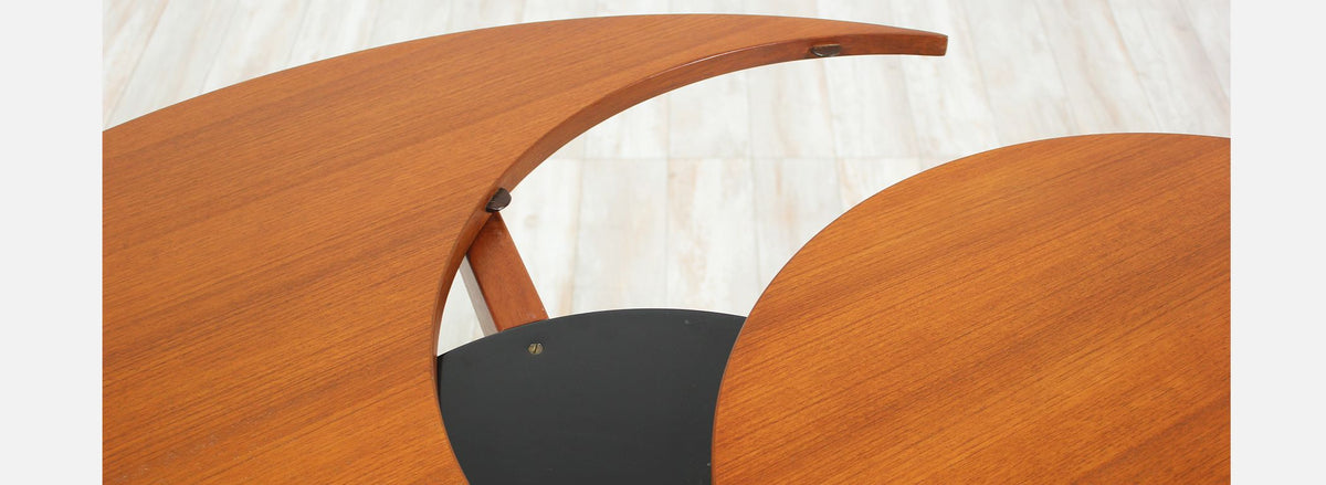 "Yin-Yang" Table by Ole Gjerløv-Knudsen and Torben Lind for France & Søn