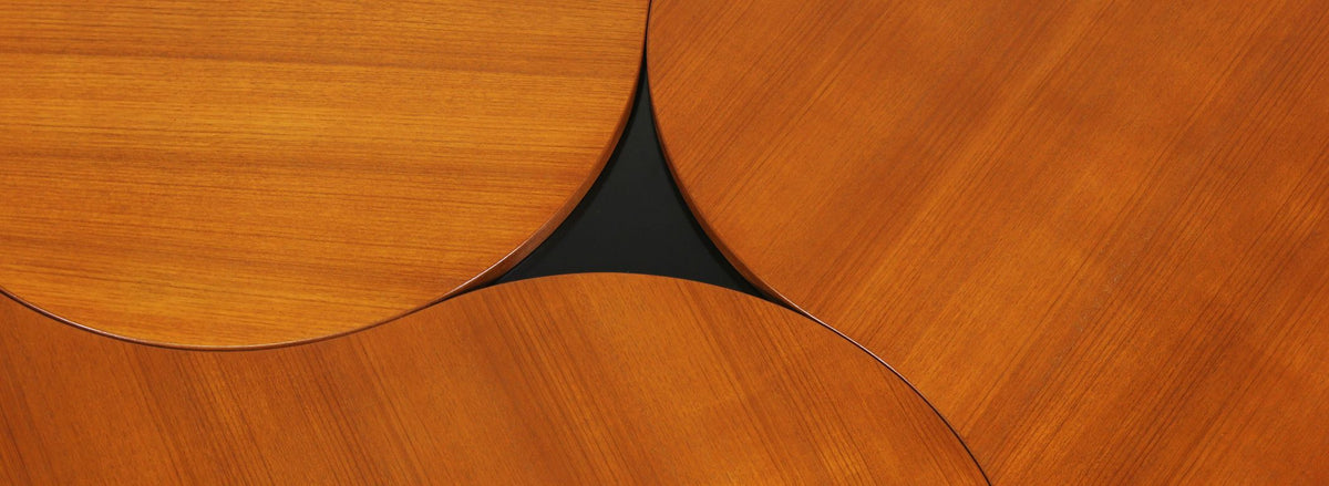 "Yin-Yang" Table by Ole Gjerløv-Knudsen and Torben Lind for France & Søn