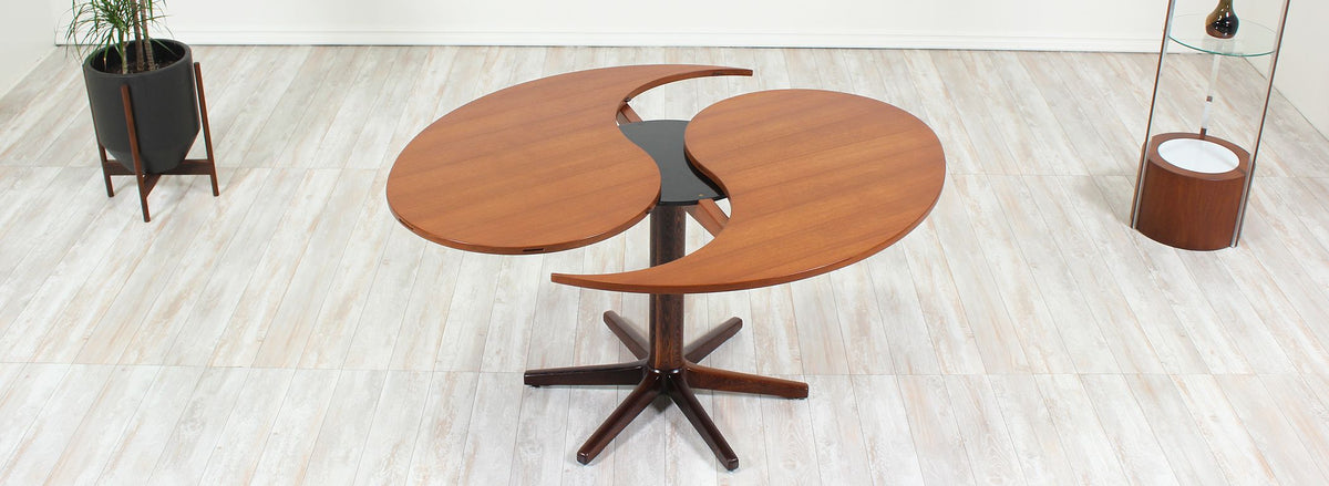 "Yin-Yang" Table by Ole Gjerløv-Knudsen and Torben Lind for France & Søn