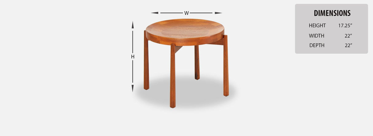 Swedish Modern Reversible Tray Top Side Tables by Dux2