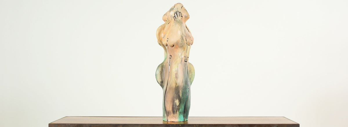 Mid-Century Ceramic Nude Women Sculpture
