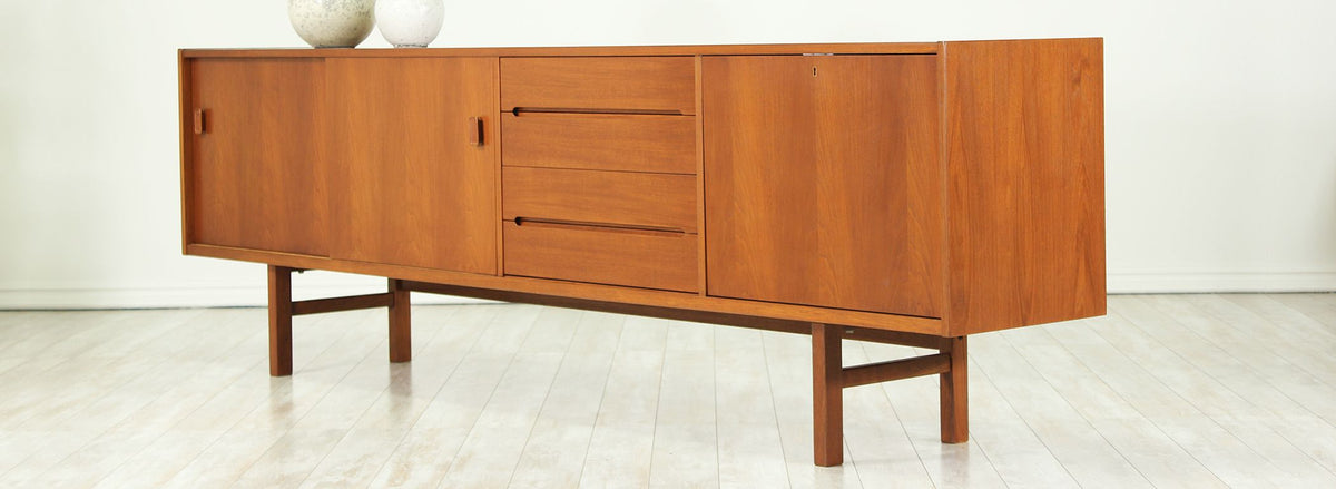 Nils Jonsson Monumental Teak Credenza for Hugo Troeds