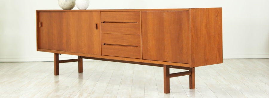 Nils Jonsson Monumental Teak Credenza for Hugo Troeds