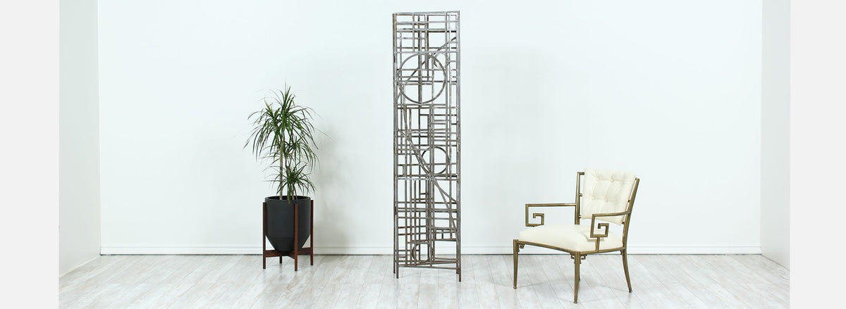 Post-Modern Geometric Folding Room Divider by Robert Sonneman