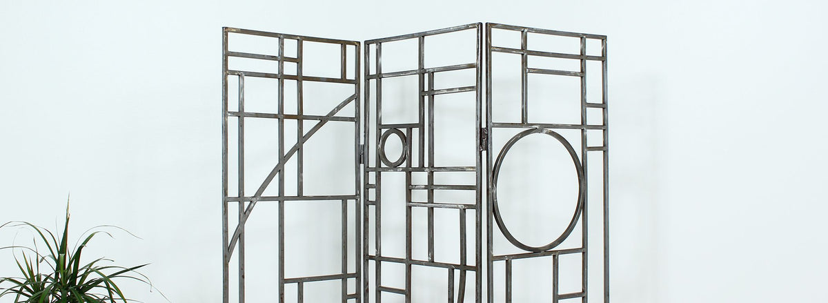 Post-Modern Geometric Folding Room Divider by Robert Sonneman