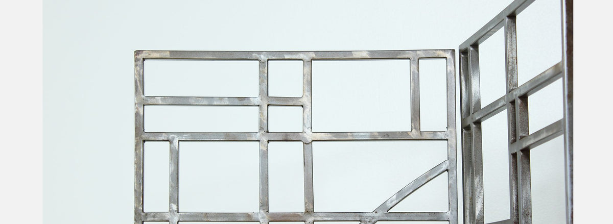 Post-Modern Geometric Folding Room Divider by Robert Sonneman