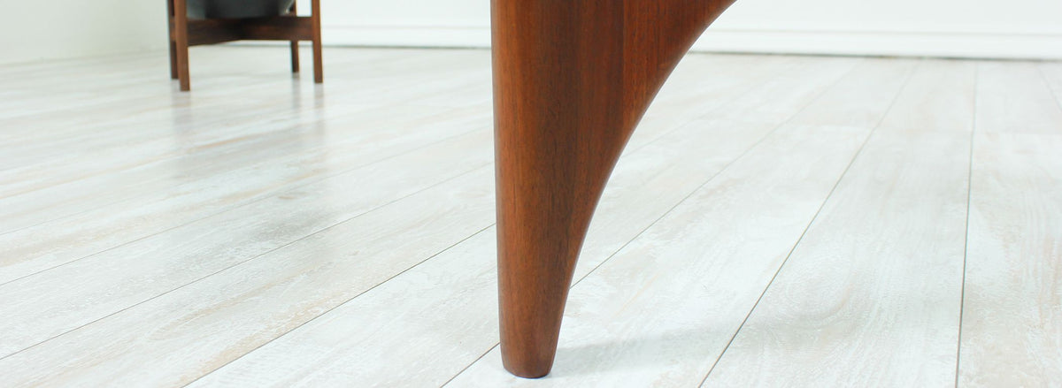 Adrian Pearsall Triangular Glass Top Coffee Table for Craft Associates