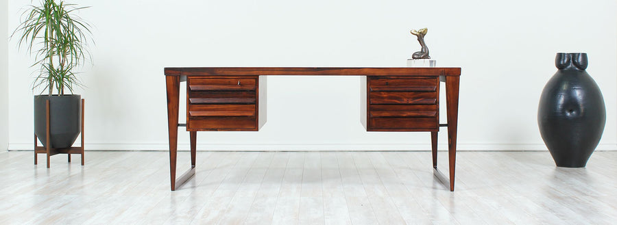 Kai Kristiansen Model-70 Rosewood Desk for Feldballes Møbelfabrik