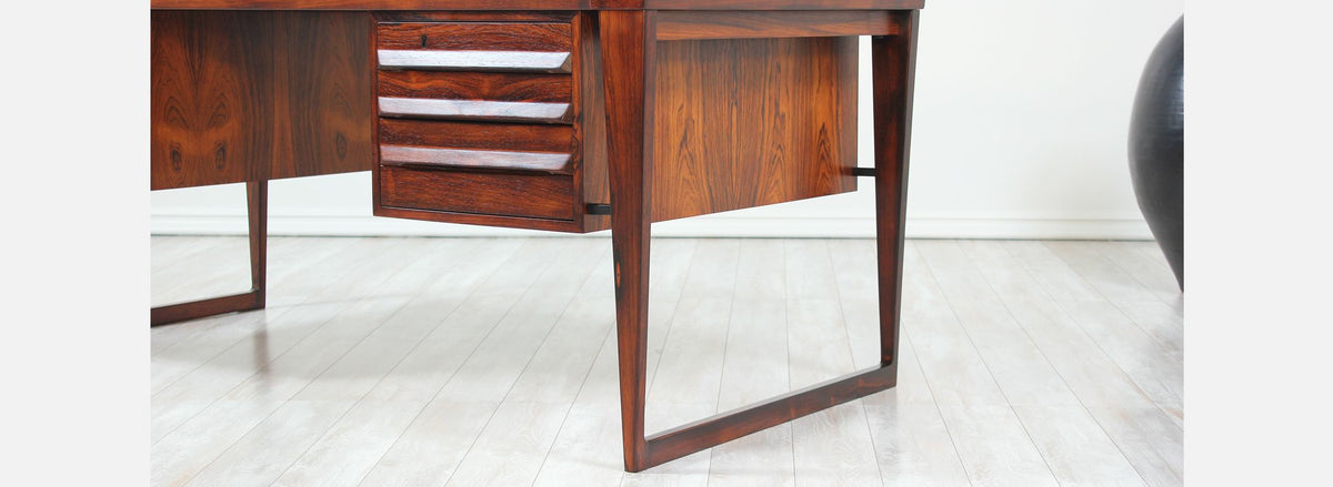 Kai Kristiansen Model-70 Rosewood Desk for Feldballes Møbelfabrik