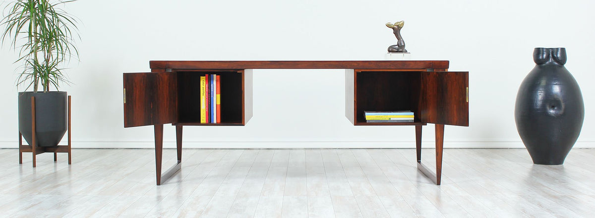 Kai Kristiansen Model-70 Rosewood Desk for Feldballes Møbelfabrik