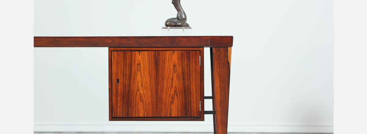 Kai Kristiansen Model-70 Rosewood Desk for Feldballes Møbelfabrik