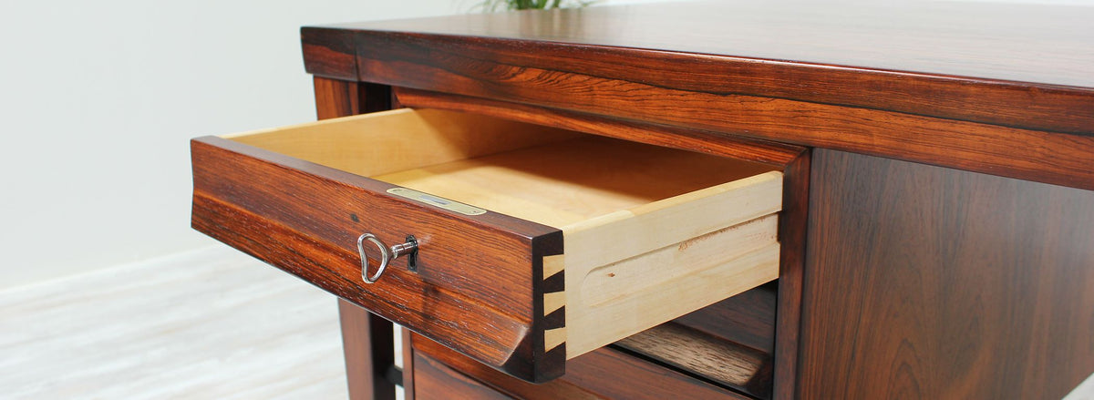 Kai Kristiansen Model-70 Rosewood Desk for Feldballes Møbelfabrik